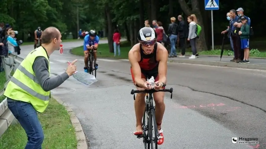 Zawody triathlonowe w Mrągowie