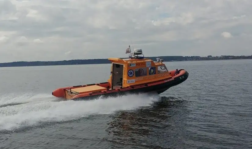 Jacht tonął na jeziorze Szymon