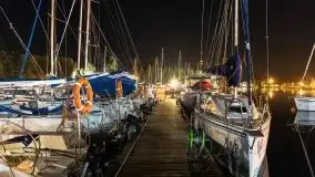 Noc w porcie Keja w Węgorzewie, sierpień 2021 - zdjęcie 31