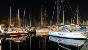 Noc w porcie Keja w Węgorzewie, sierpień 2021 - zdjęcie 9