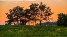 Zachód słońca w okolicach wsi Ublik - zdjęcie 23