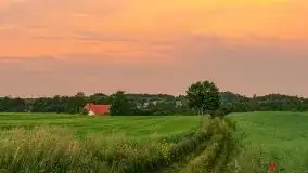 Zachód słońca w okolicach wsi Ublik - zdjęcie 14