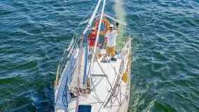 Wąskie żeglarskie gardło na Mazurach, jezioro Kirsajty - zdjęcie 27