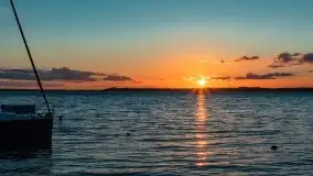 Zachód słońca nad jeziorem Dargin, wrzesień 2021 - zdjęcie 9