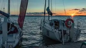 Zachód słońca nad jeziorem Dargin, wrzesień 2021 - zdjęcie 14