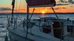 Zachód słońca nad jeziorem Dargin, wrzesień 2021 - zdjęcie 3