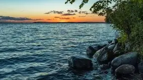 Zachód słońca nad jeziorem Dargin, wrzesień 2021 - zdjęcie 17