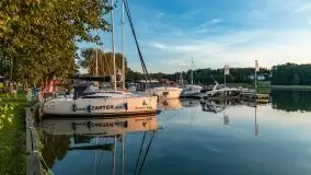 Ognisty zachód przy porcie Ognisty Ptak, jezioro Święcajty - zdjęcie 10