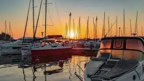 Wrześniowy wschód słońca w Wilkasach - porty AZS i PTTK Wilkasy - zdjęcie 3