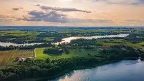 Wrześniowe jezioro Ublik o zachodzie słońca - zdjęcie 1