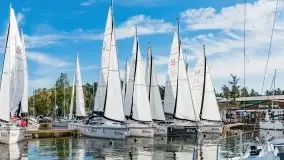 Suszenie żagli nad jeziorem Niegocin, Wilkasy - zdjęcie 43