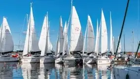 Suszenie żagli nad jeziorem Niegocin, Wilkasy - zdjęcie 57