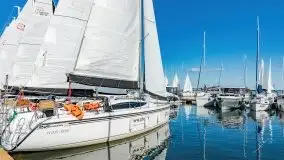 Suszenie żagli nad jeziorem Niegocin, Wilkasy - zdjęcie 8