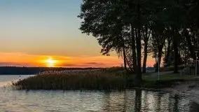 Wrześniowy zachód nad jeziorem Kisajno, widziany ze Strandy - zdjęcie 1