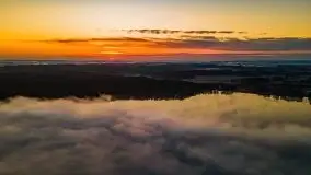 Październikowy wschód słońca, mgły i szron - zdjęcie 25