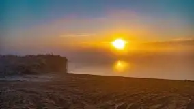 Październikowy wschód słońca, mgły i szron - zdjęcie 53