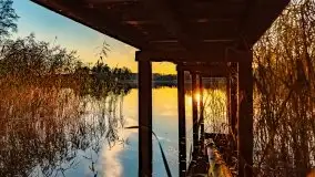 Zachód słońca nad jeziorem Krzywa Kuta - zdjęcie 26