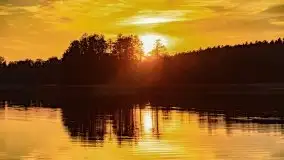 Zachód słońca nad jeziorem Krzywa Kuta - zdjęcie 28