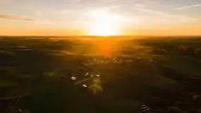 Jesienny zachód słońca z lotu ptaka - zdjęcie 10