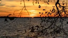 Zachód słońca nad jeziorem Dargin, październik 2021 - zdjęcie 14