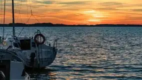 Zachód słońca nad jeziorem Dargin, październik 2021 - zdjęcie 21