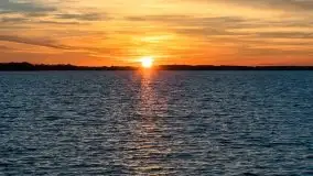 Zachód słońca nad jeziorem Dargin, październik 2021 - zdjęcie 19