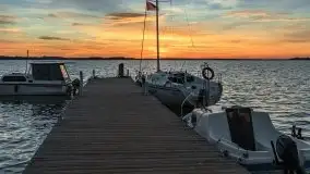 Zachód słońca nad jeziorem Dargin, październik 2021 - zdjęcie 33