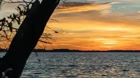 Zachód słońca nad jeziorem Dargin, październik 2021 - zdjęcie 32