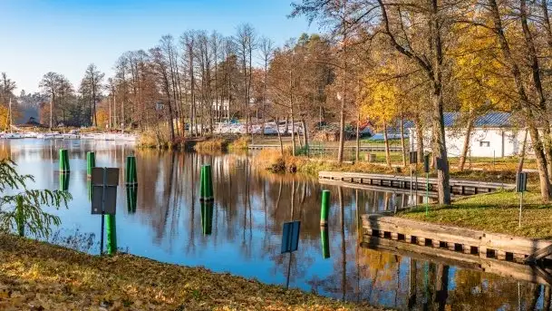 Jesienna i cicha śluza Guzianka I, Ruciane Nida - zdjęcie 6