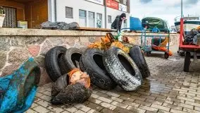 Fotorelacja z sprzątania dna w Ekomarinie Giżycko - zdjęcie 15