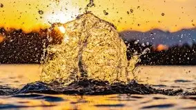 Zachód słońca nad jeziorem Tajty, widoczny z Pięknej Góry - zdjęcie 30