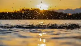 Zachód słońca nad jeziorem Tajty, widoczny z Pięknej Góry - zdjęcie 26