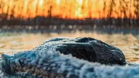 Zachód słońca nad jeziorem Święcajty, grudzień 2021 r. - zdjęcie 18