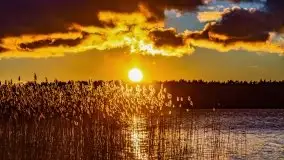 Grudniowy zachód słońca nad jeziorem Kisajno 2021 - zdjęcie 33