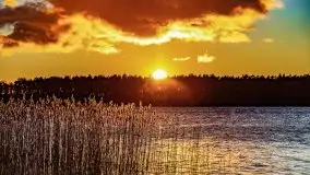 Grudniowy zachód słońca nad jeziorem Kisajno 2021 - zdjęcie 11