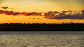 Grudniowy zachód słońca nad jeziorem Kisajno 2021 - zdjęcie 18