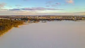 Wschód słońca nad jeziorem Niegocin, krzyż św. Brunona - zdjęcie 9