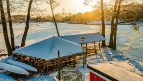 Zimowy wschód i południe w Strandzie nad jeziorem Kisajno - zdjęcie 10