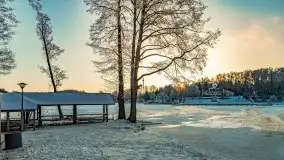 Zimowy wschód i południe w Strandzie nad jeziorem Kisajno - zdjęcie 42