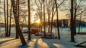 Zimowy wschód i południe w Strandzie nad jeziorem Kisajno - zdjęcie 43