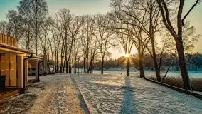 Zimowy wschód i południe w Strandzie nad jeziorem Kisajno - zdjęcie 33