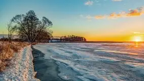 Wschód słońca nad jeziorem Łabap w Radziejach - zdjęcie 45