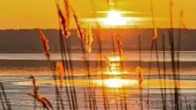 Styczniowy zachód słońca nad jeziorem Święcajty, 2022 r. - zdjęcie 12