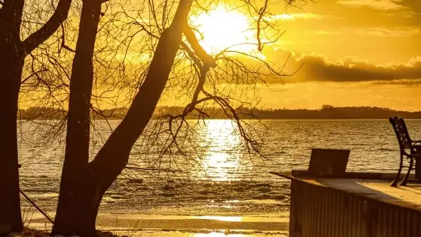 Styczniowe słońce, jezioro Dargin i kra... - zdjęcie 5