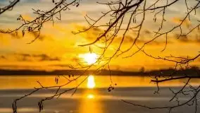 Zachód słońca nad jeziorem Bocznym, styczeń 2022 - zdjęcie 24