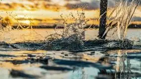 Zachód słońca nad jeziorem Bocznym, styczeń 2022 - zdjęcie 1