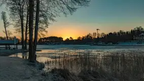 Wschód słońca w Strandzie nad jeziorem Kisajno - zdjęcie 2