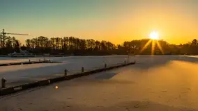 Wschód słońca w Strandzie nad jeziorem Kisajno - zdjęcie 18