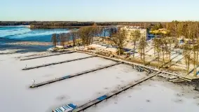 Wschód słońca nad Giżyckiem i jeziorami Niegocin i Kisajno z drona - zdjęcie 50