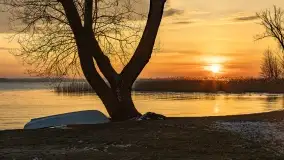 Wschód słońca nad jeziorem Niegocin w Wilkasach - zdjęcie 53